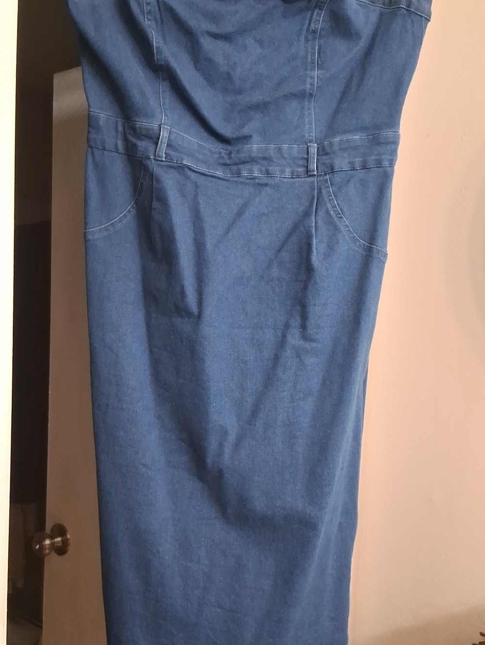 Strapless Denim Dress